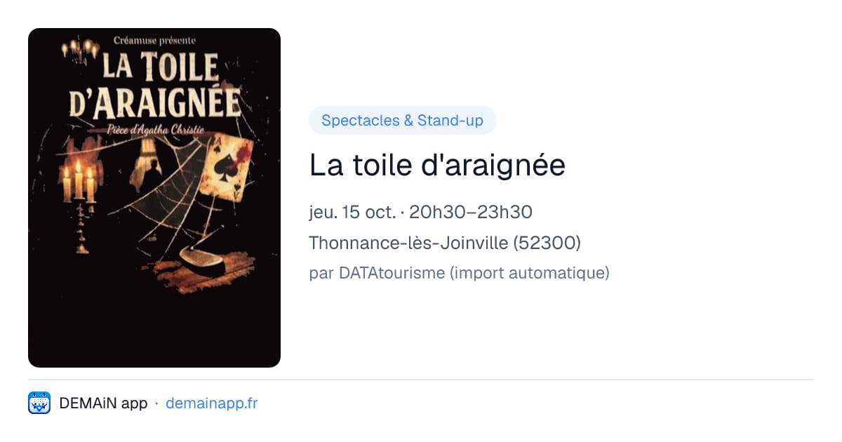 La toile d'araignée — Thonnance-lès-Joinville