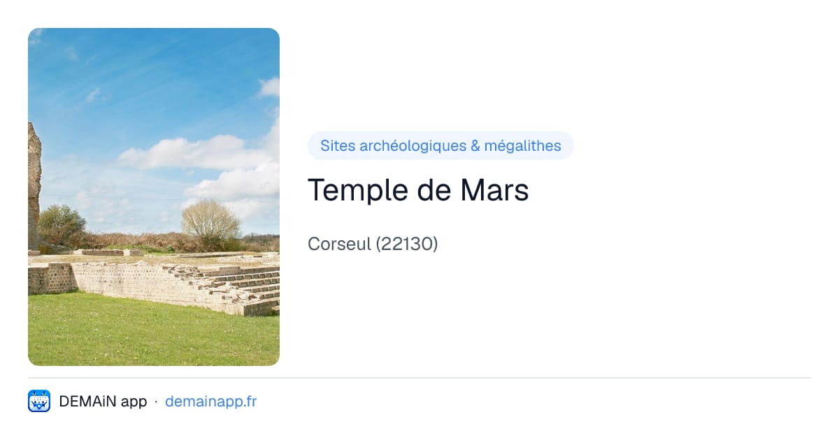 Temple de Mars — Corseul