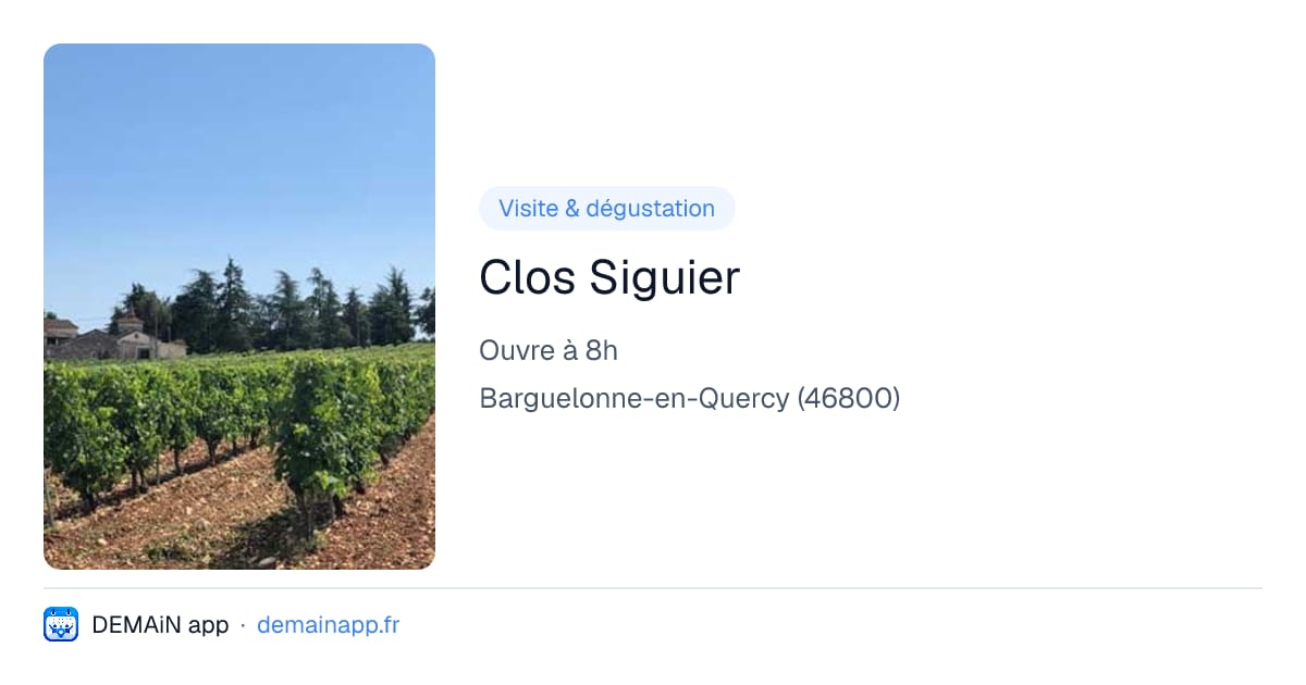 Clos Siguier — Barguelonne-en-Quercy