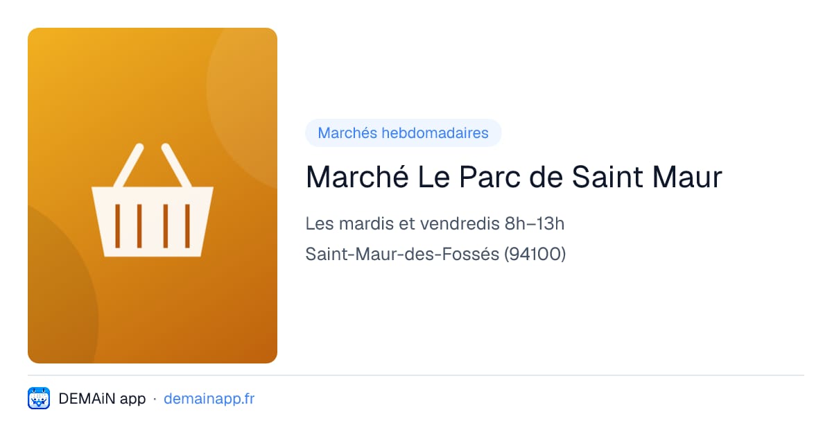 Marché Le Parc de Saint Maur — Saint-Maur-des-Fossés
