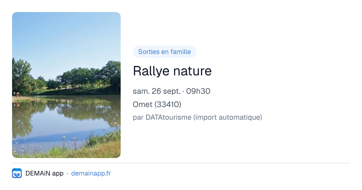 Rallye nature — Omet