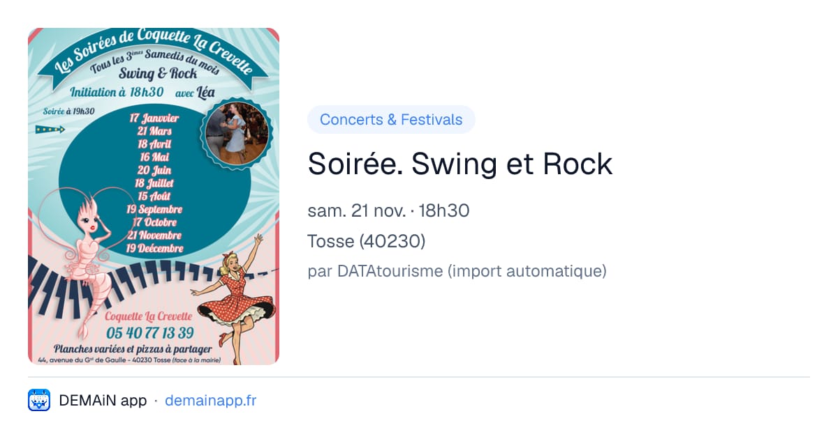 Soirée. Swing et Rock — Tosse