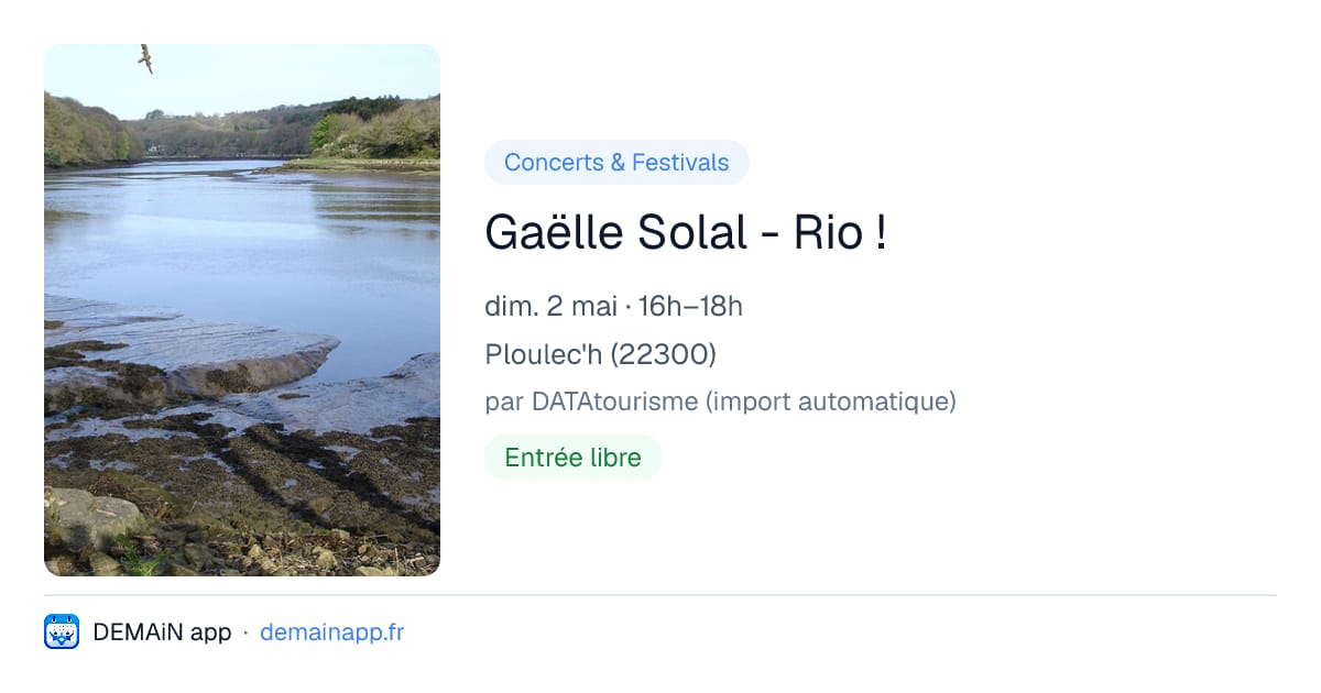 Gaëlle Solal - Rio ! — Ploulec'h
