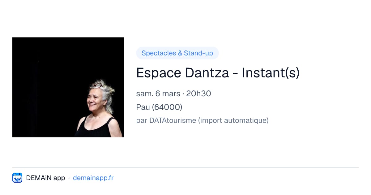 Espace Dantza - Instant(s) — Pau