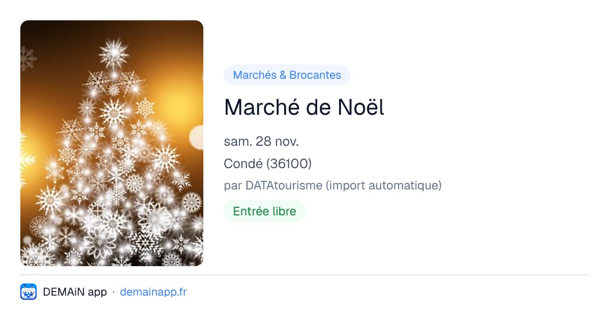 Marché de Noël — Condé