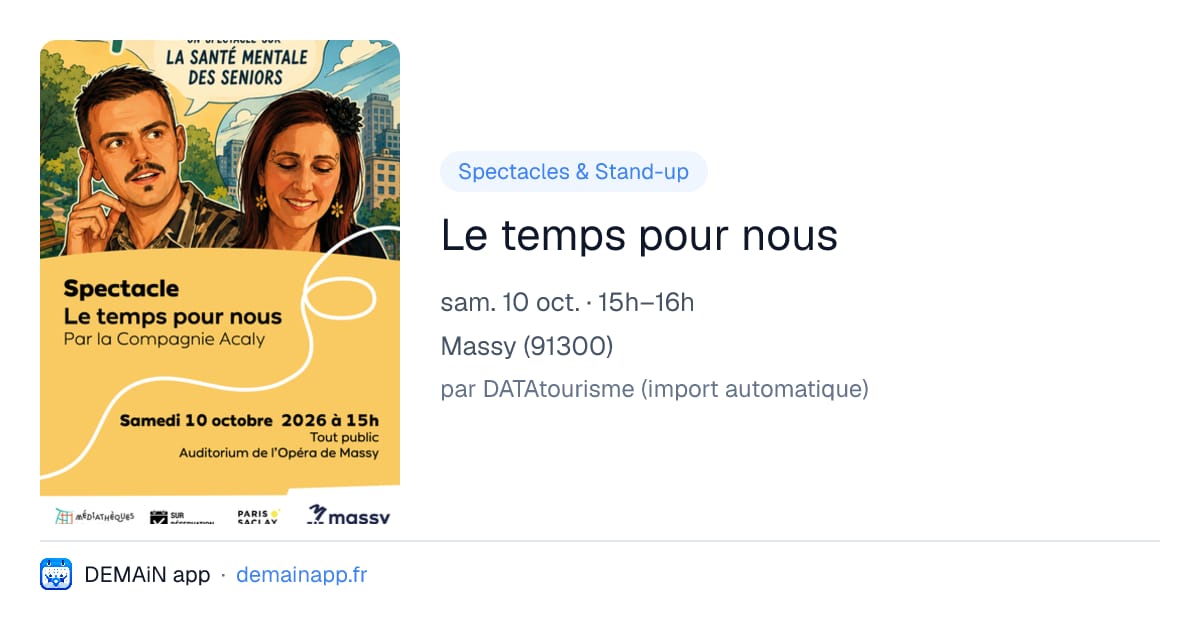 Le temps pour nous — Massy