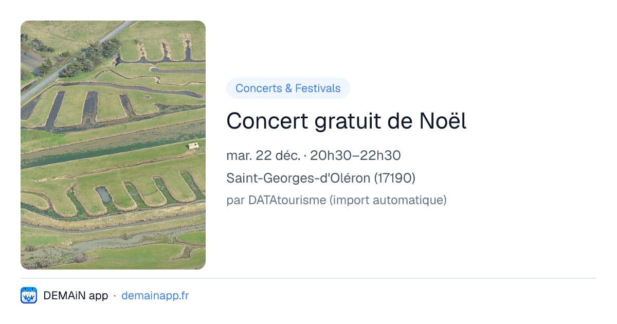 Concert gratuit de Noël — Saint-Georges-d'Oléron