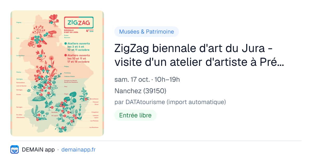 ZigZag biennale d'art du Jura - visite d'un atelier d'artiste à Prénovel. — Nanchez