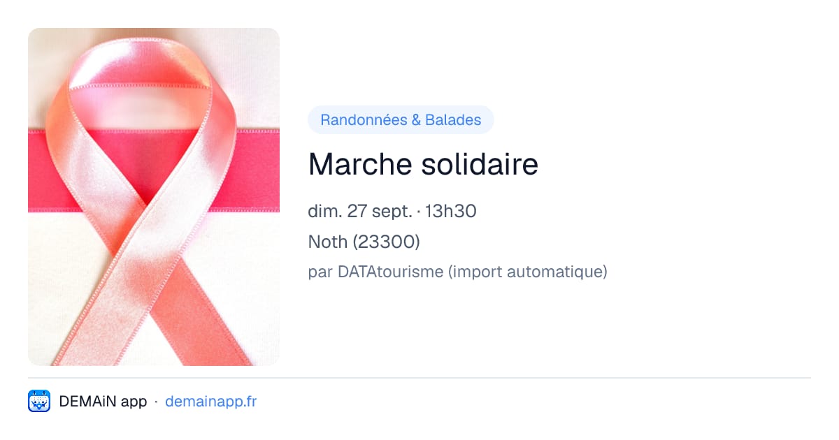 Marche solidaire — Noth