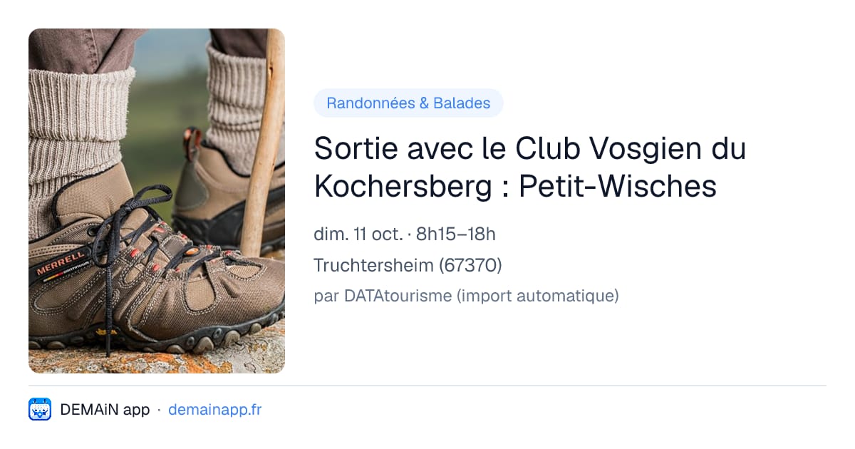 Sortie avec le Club Vosgien du Kochersberg : Petit-Wisches — Truchtersheim