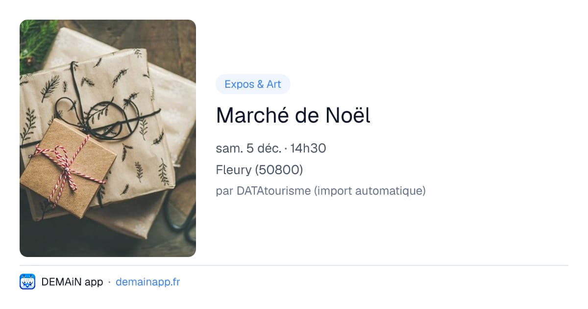 Marché de Noël — Fleury