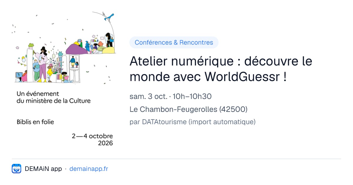 Atelier numérique : découvre le monde avec WorldGuessr ! — Le Chambon-Feugerolles