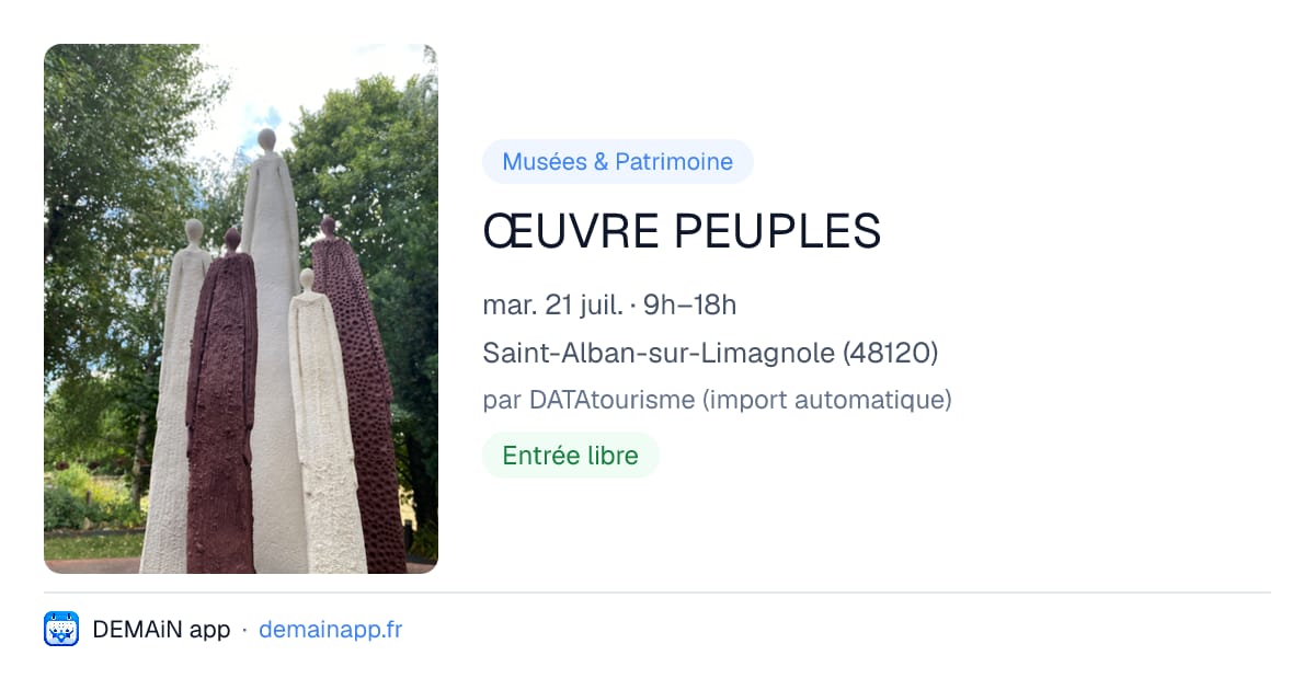 ŒUVRE PEUPLES — Saint-Alban-sur-Limagnole