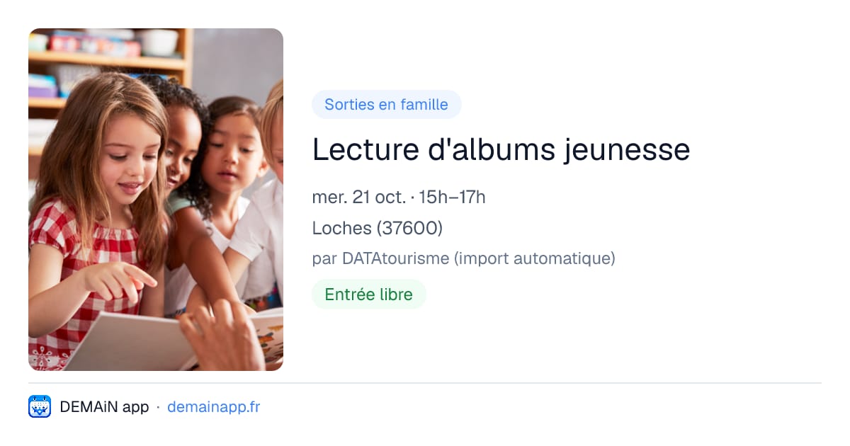 Lecture d'albums jeunesse — Loches