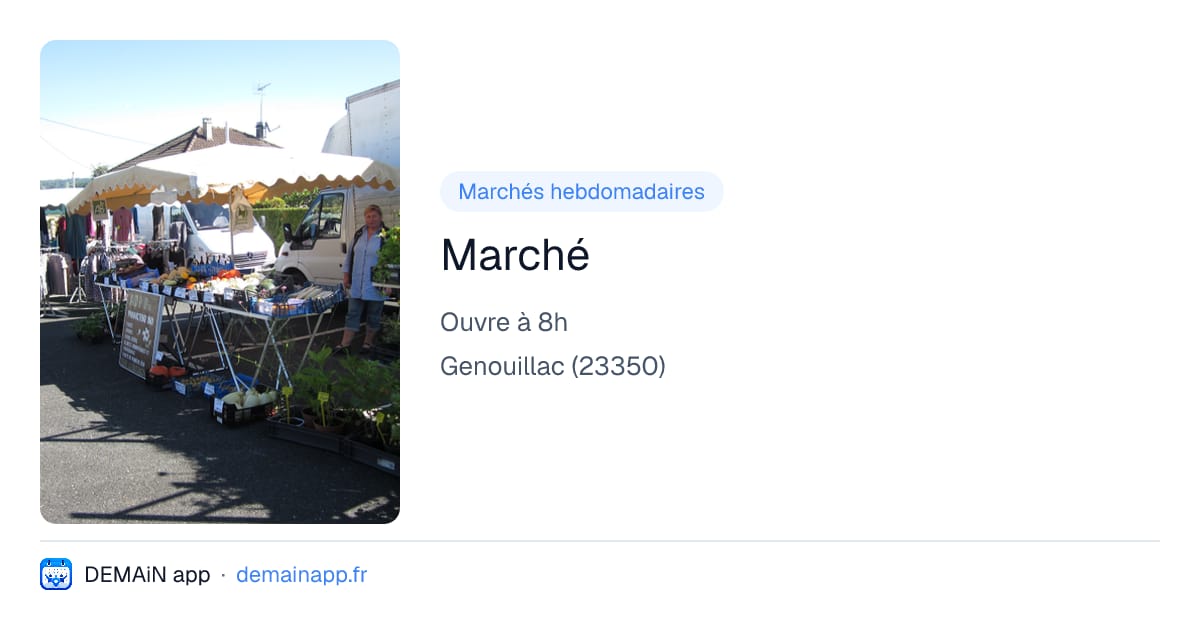 Marché — Genouillac