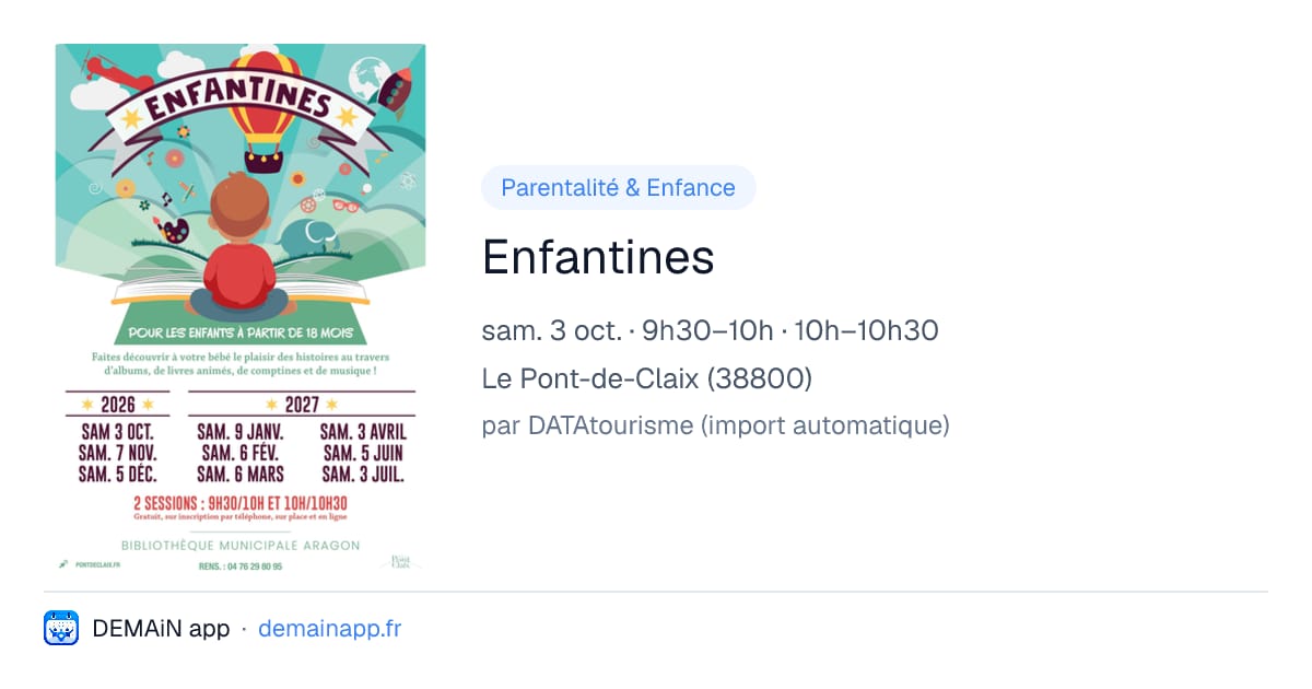 Enfantines — Le Pont-de-Claix