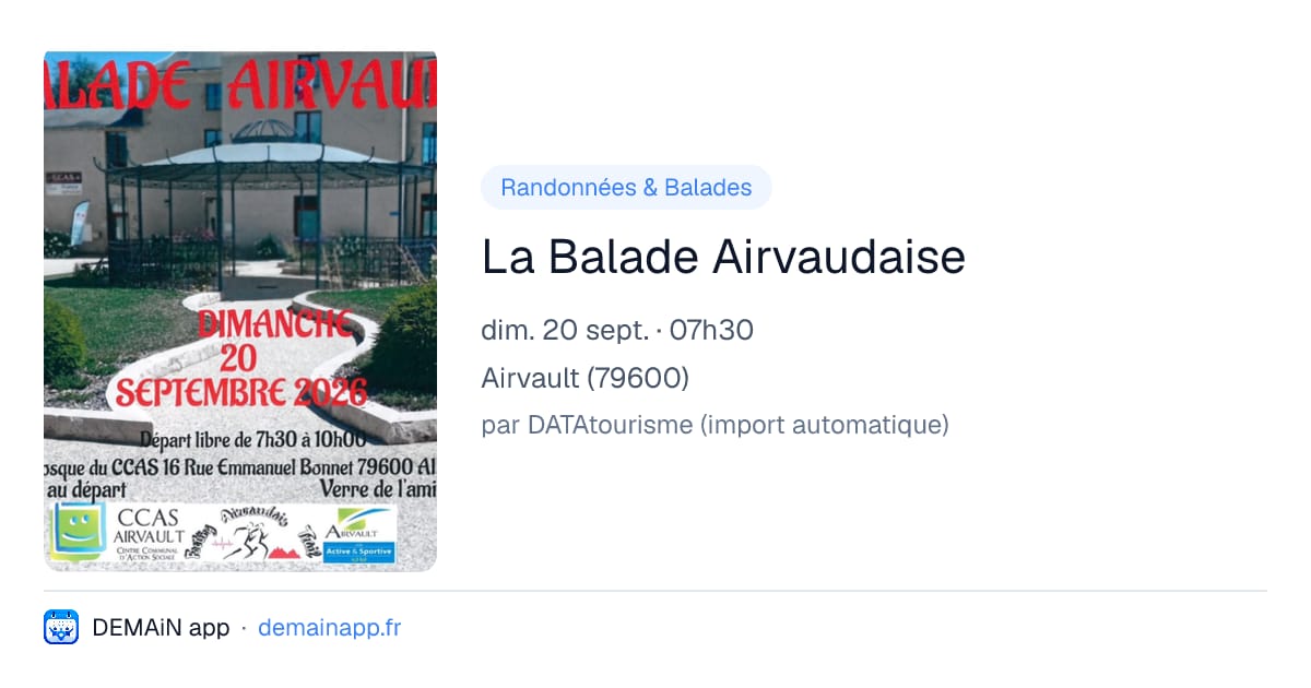 La Balade Airvaudaise — Airvault