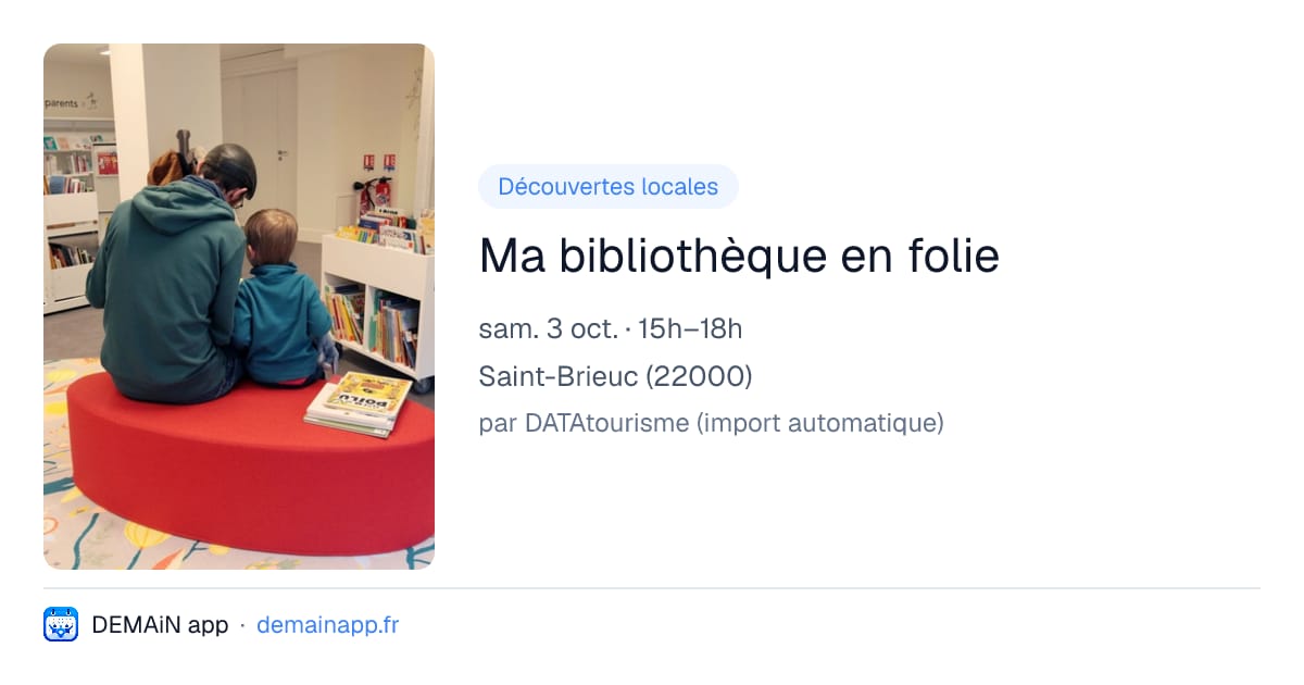 Ma bibliothèque en folie — Saint-Brieuc