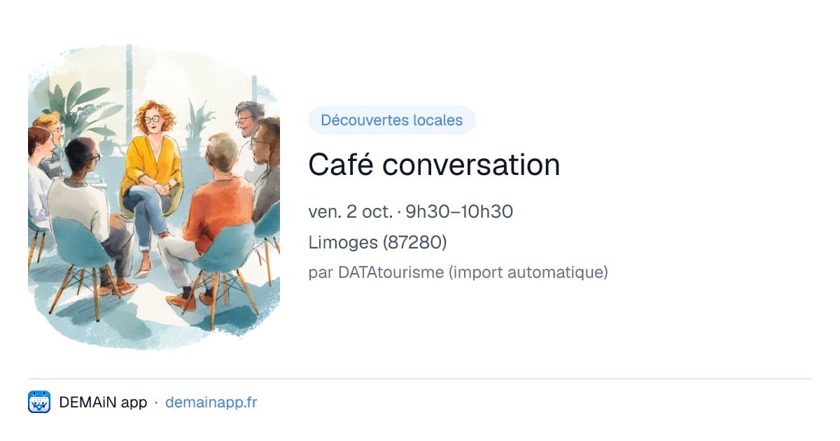 Café conversation — Limoges