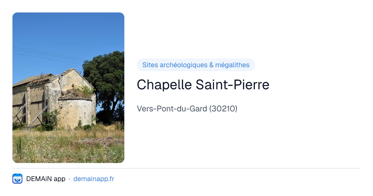 Chapelle Saint-Pierre — Vers-Pont-du-Gard