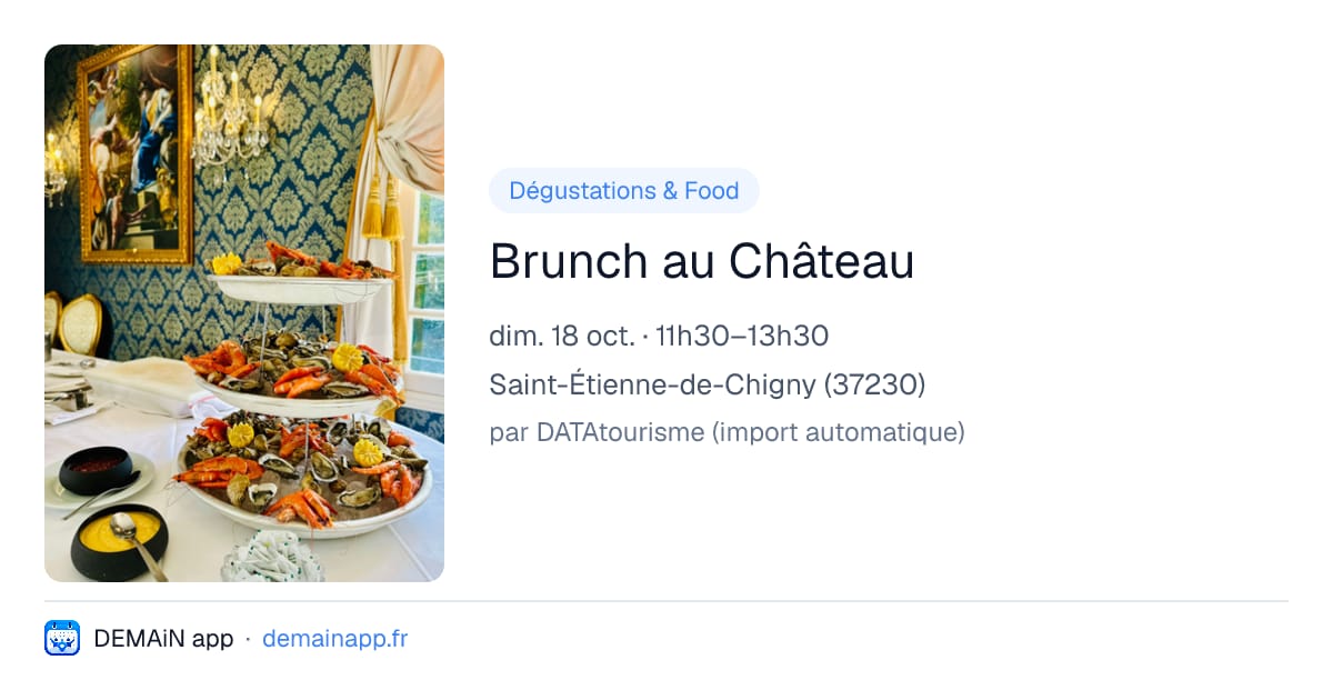 Brunch au Château — Saint-Étienne-de-Chigny