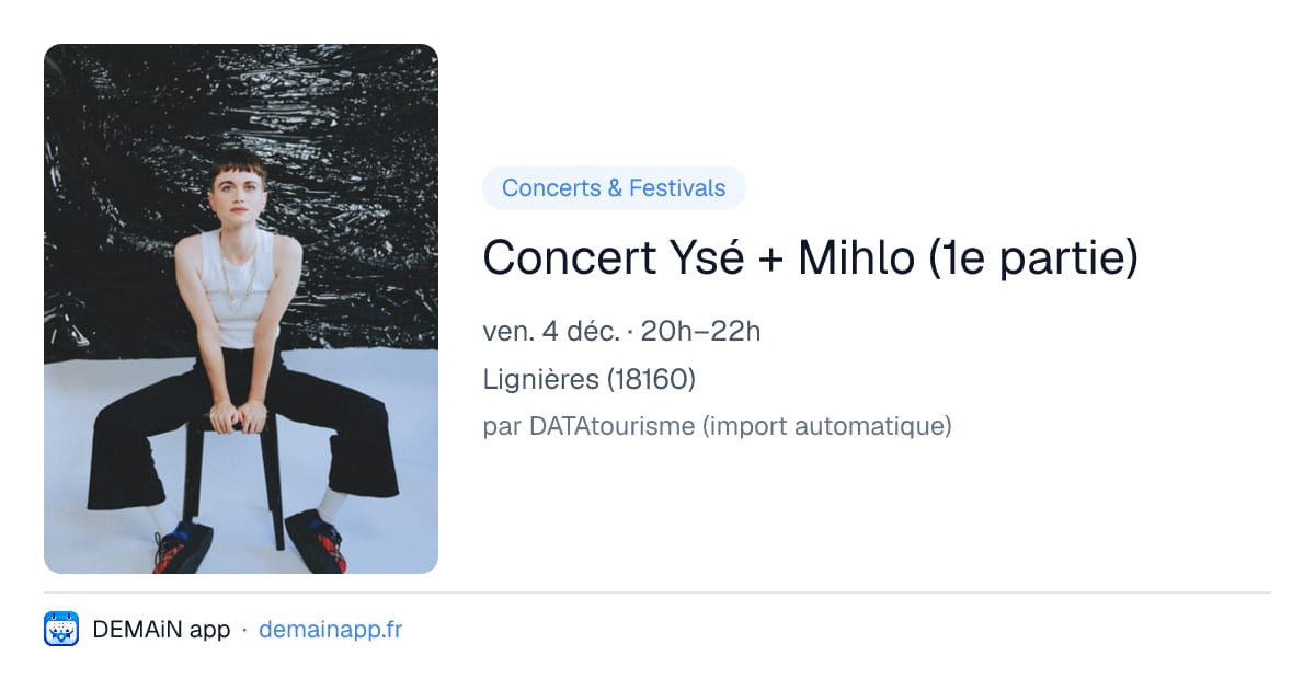 Concert Ysé + Mihlo (1e partie) — Lignières
