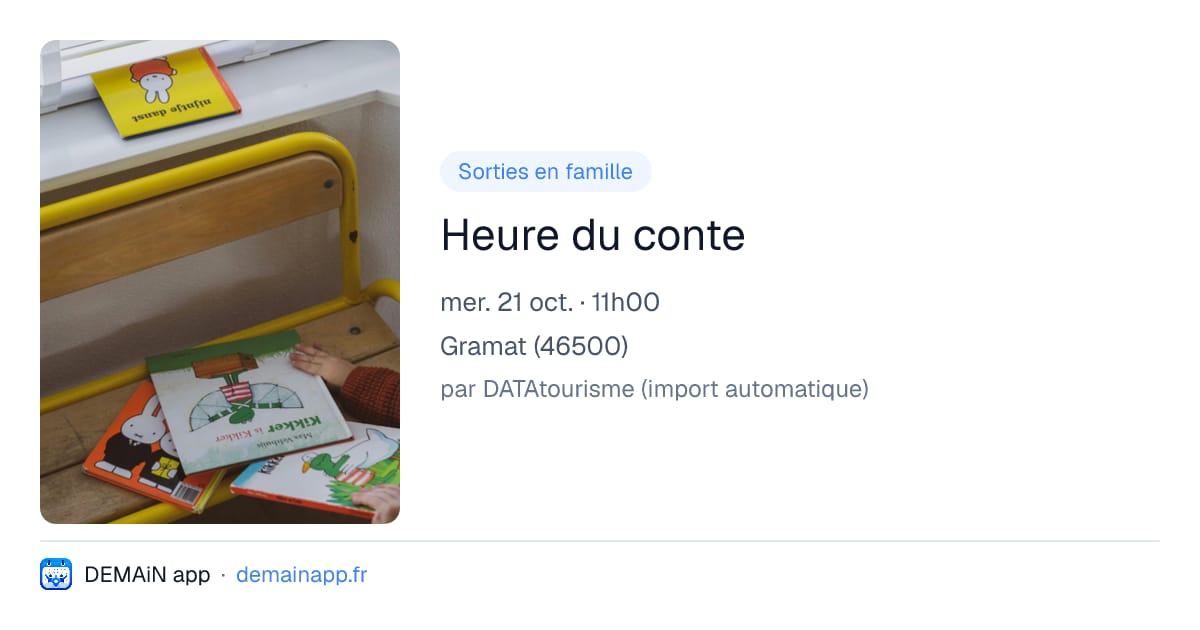 Heure du conte — Gramat