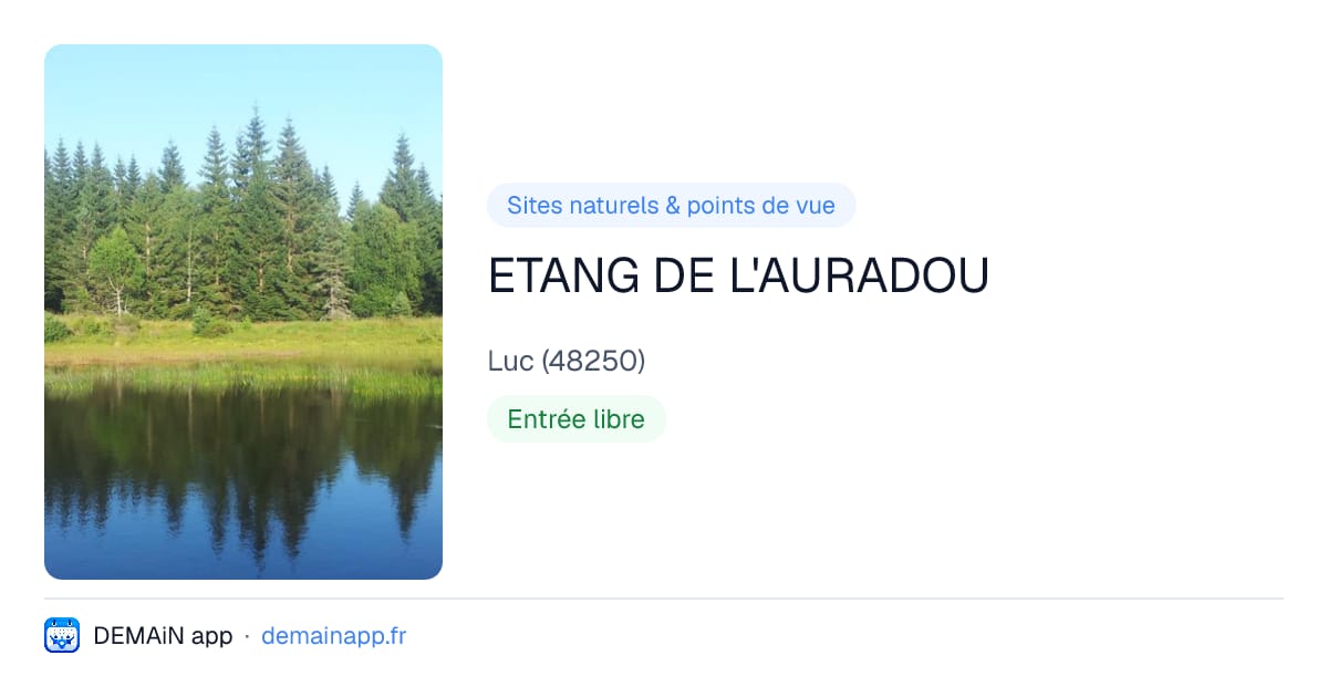 ETANG DE L'AURADOU — Luc