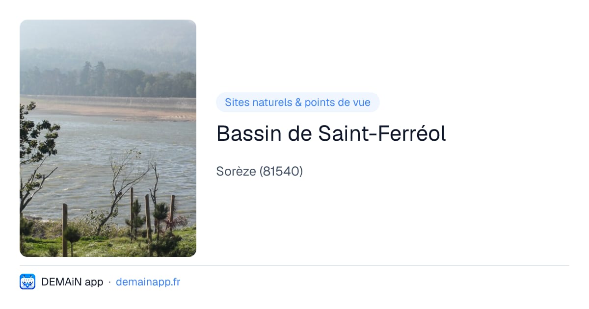 Bassin de Saint-Ferréol — Sorèze