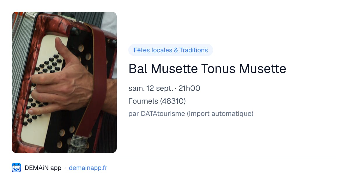 Bal Musette Tonus Musette — Fournels