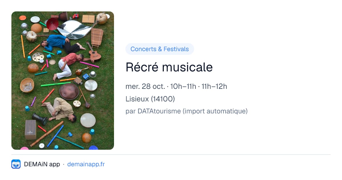 Récré musicale — Lisieux