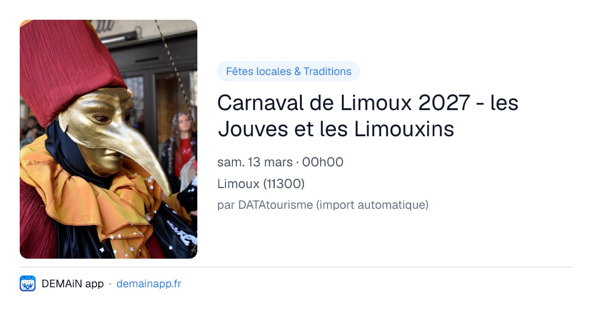 Carnaval de Limoux 2027 - les Jouves et les Limouxins — Limoux