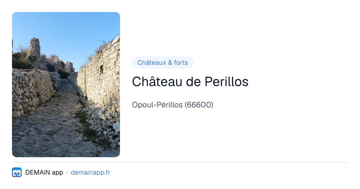 Château de Perillos — Opoul-Périllos