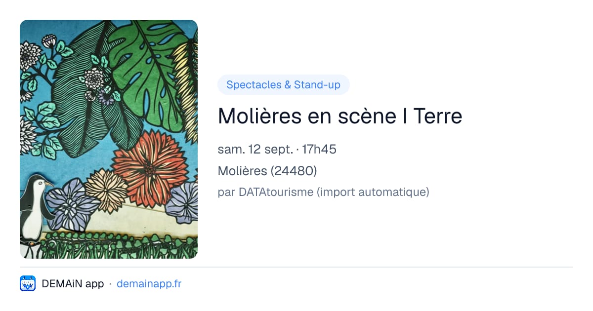 Molières en scène I Terre — Molières