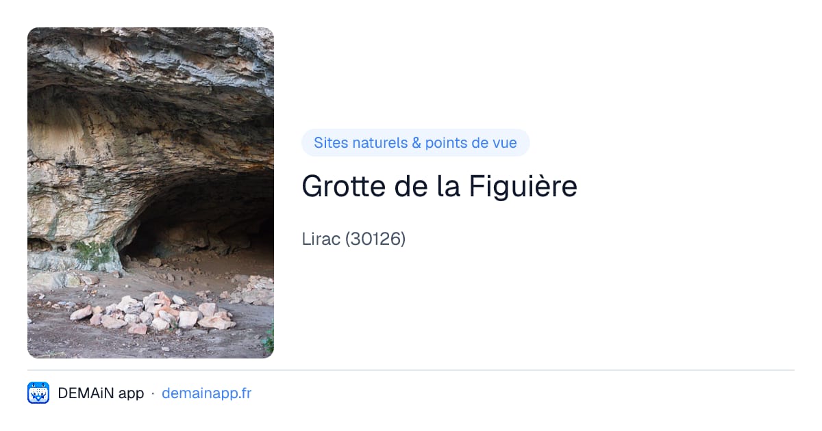 Grotte de la Figuière — Lirac