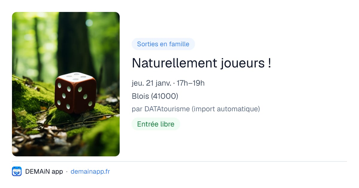 Naturellement joueurs ! — Blois