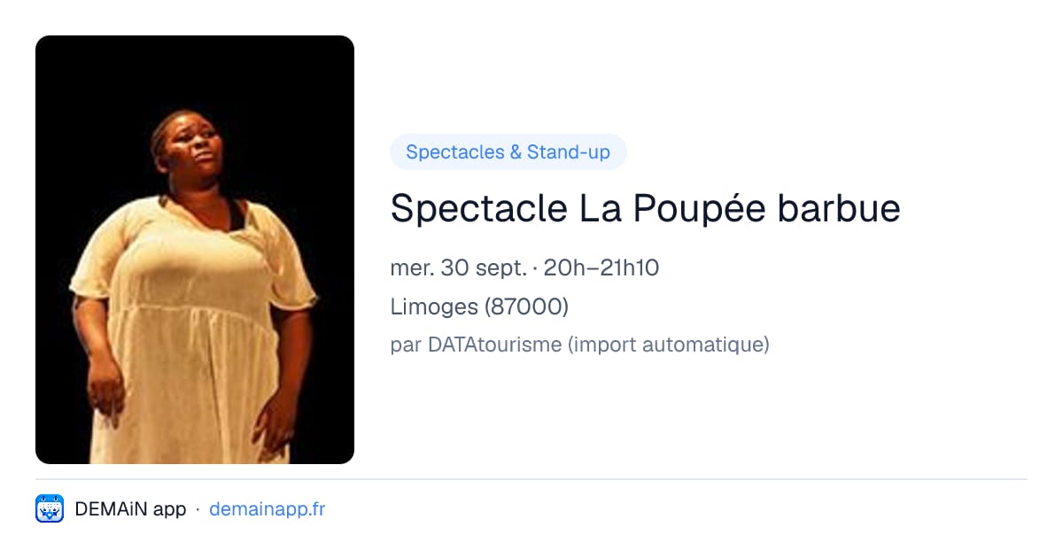 Spectacle La Poupée barbue — Limoges