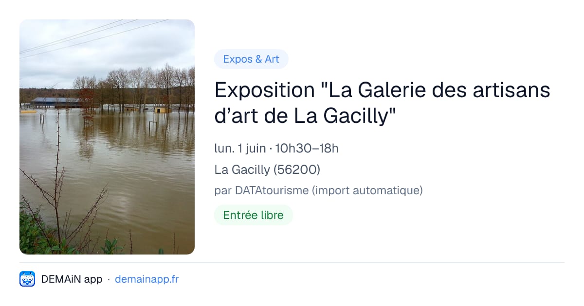 Exposition "La Galerie des artisans d’art de La Gacilly" — La Gacilly