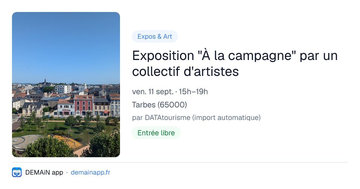 Exposition "À la campagne" par un collectif d'artistes — Tarbes