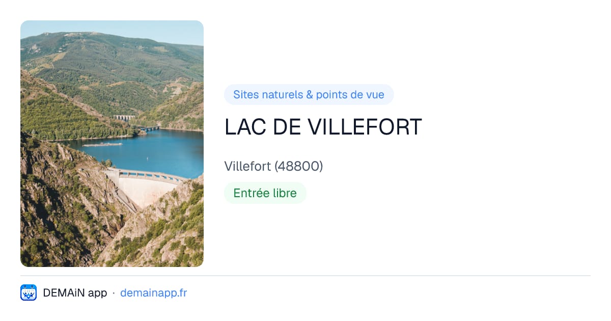 LAC DE VILLEFORT — Villefort