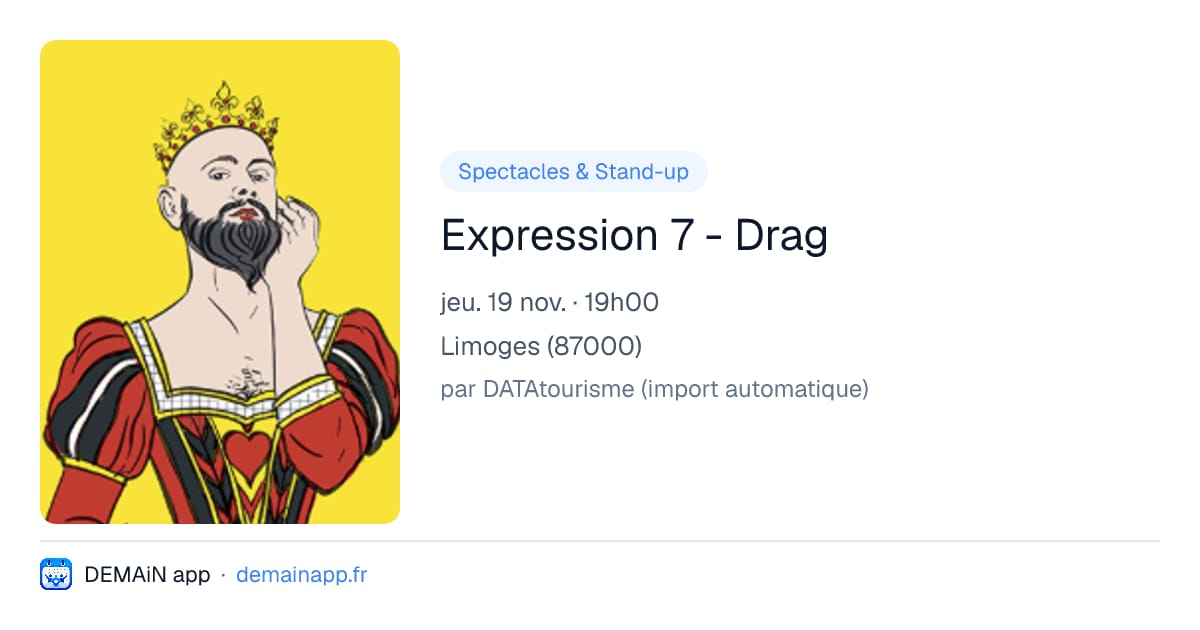 Expression 7 - Drag — Limoges