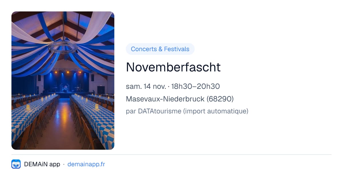 Novemberfascht — Masevaux-Niederbruck