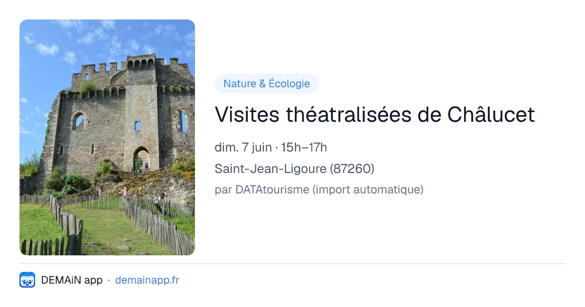 Visites théatralisées de Châlucet — Saint-Jean-Ligoure