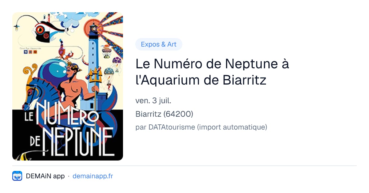 Le Numéro de Neptune à l'Aquarium de Biarritz — Biarritz