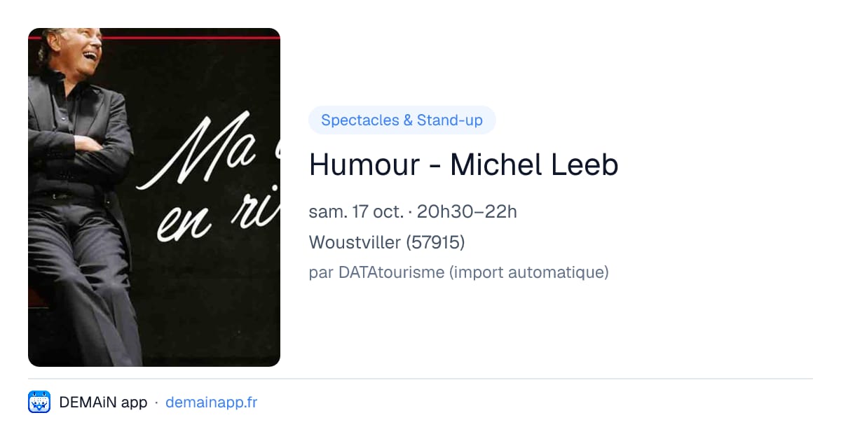 Humour - Michel Leeb — Woustviller
