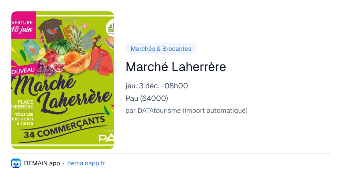 Marché Laherrère — Pau