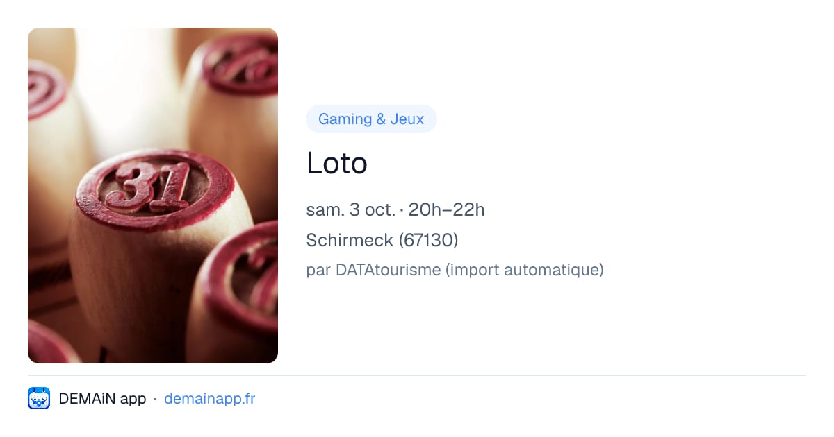 Loto — Schirmeck