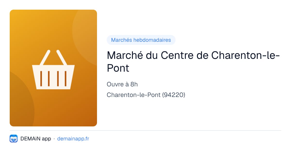 Marché du Centre de Charenton-le-Pont — Charenton-le-Pont