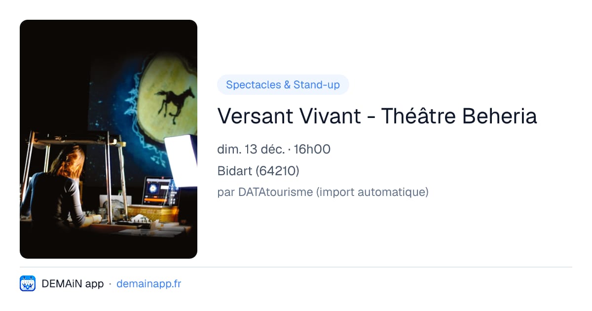Versant Vivant - Théâtre Beheria — Bidart