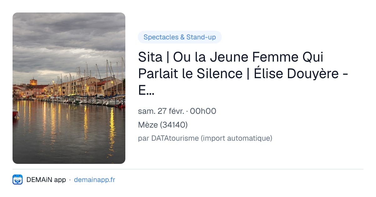 Sita | Ou la Jeune Femme Qui Parlait le Silence | Élise Douyère - Esmatullah Alizadah — Mèze